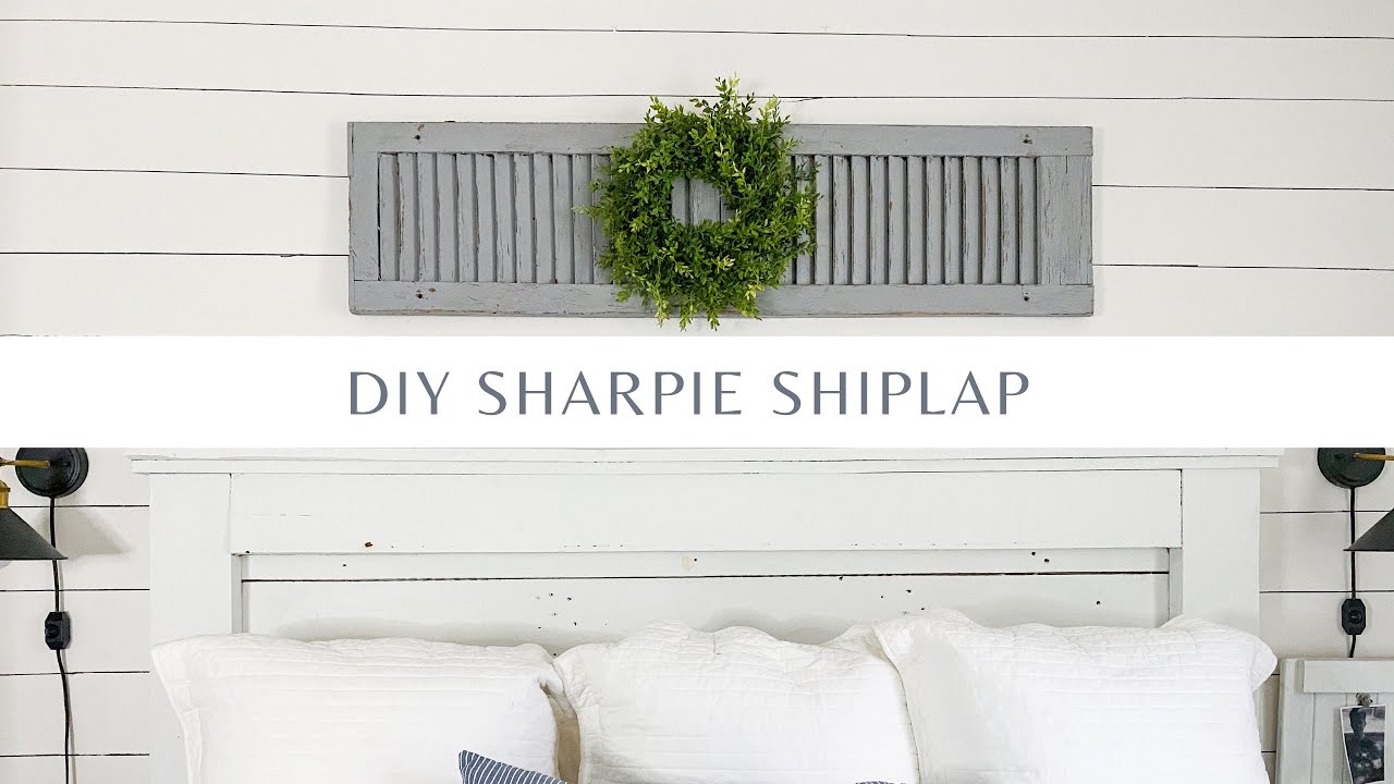 DIY Sharpie Shiplap