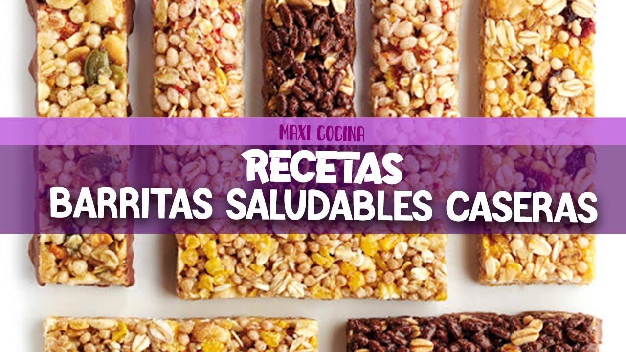 3 Recetas de BARRITAS CASERAS
