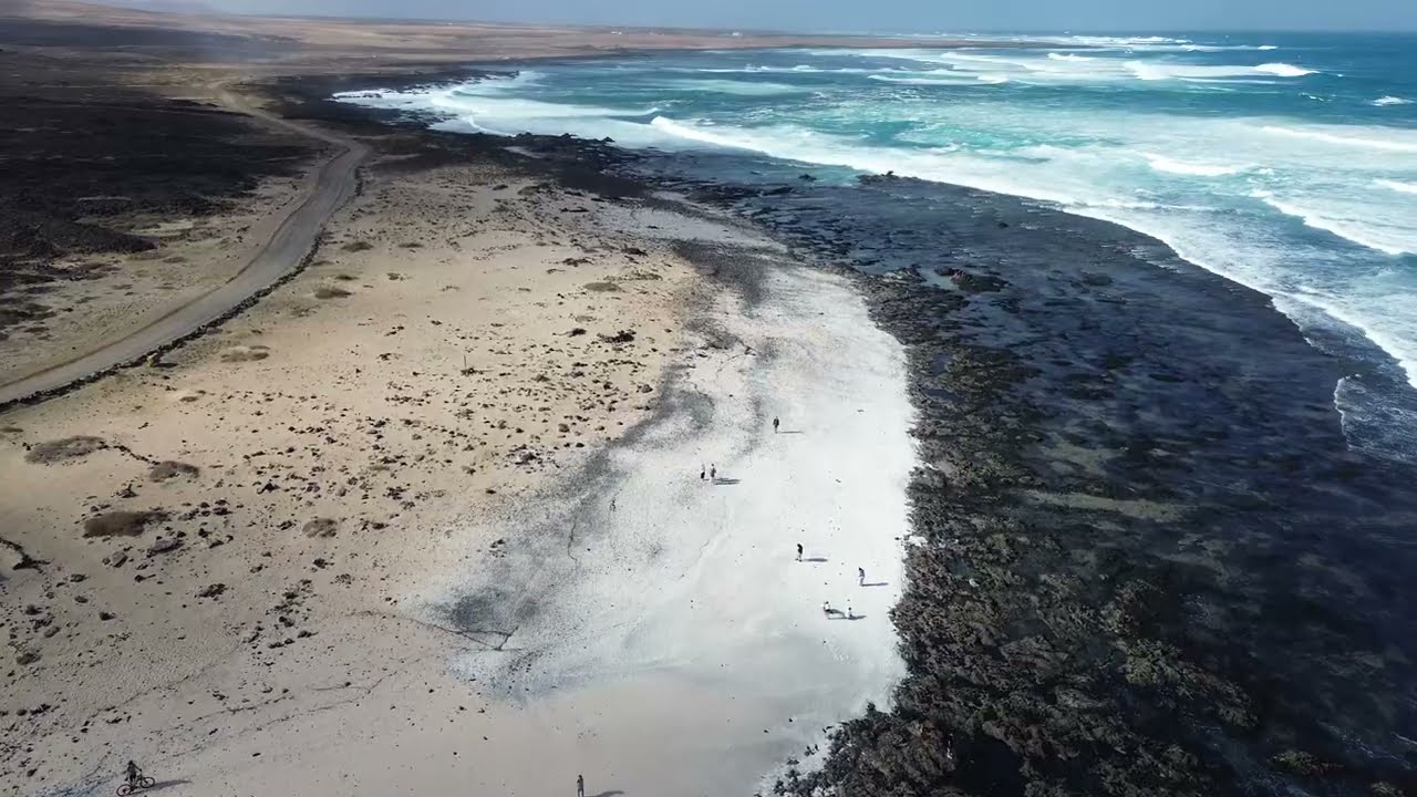 Fuerteventura: Exploring Playa del Bajo de la Burra | 4K Drone Adventure