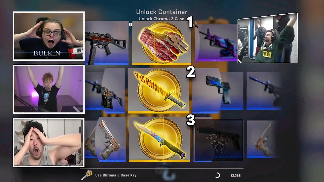 ТОП РЕАКЦИЙ НА ВЫПАДЕНИЕ 2 НОЖЕЙ ПОДРЯД КСГО🔥  CS:GO 2 НОЖА ПОДРЯД