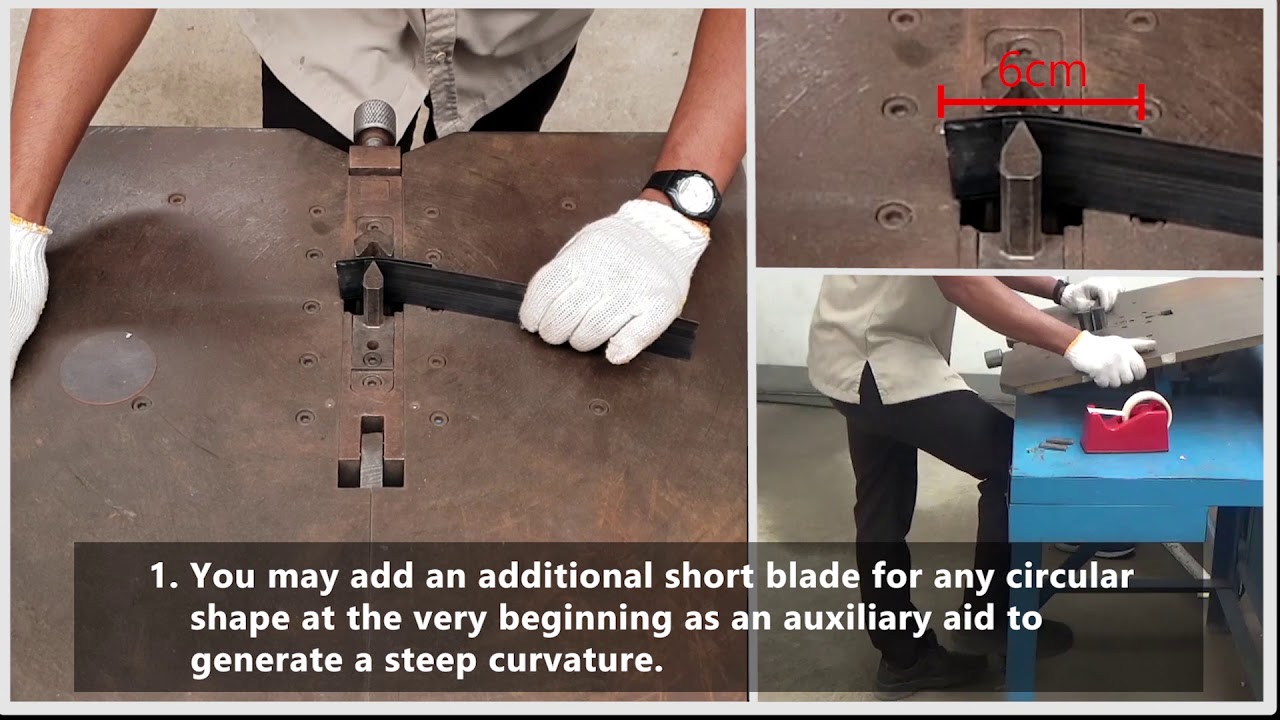 Manual Cutting Dies: 02. Blade Bending