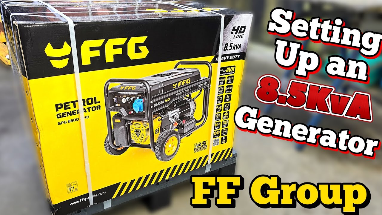 Unboxing and setting up an FF Group 8.5kva generator for a customer. 