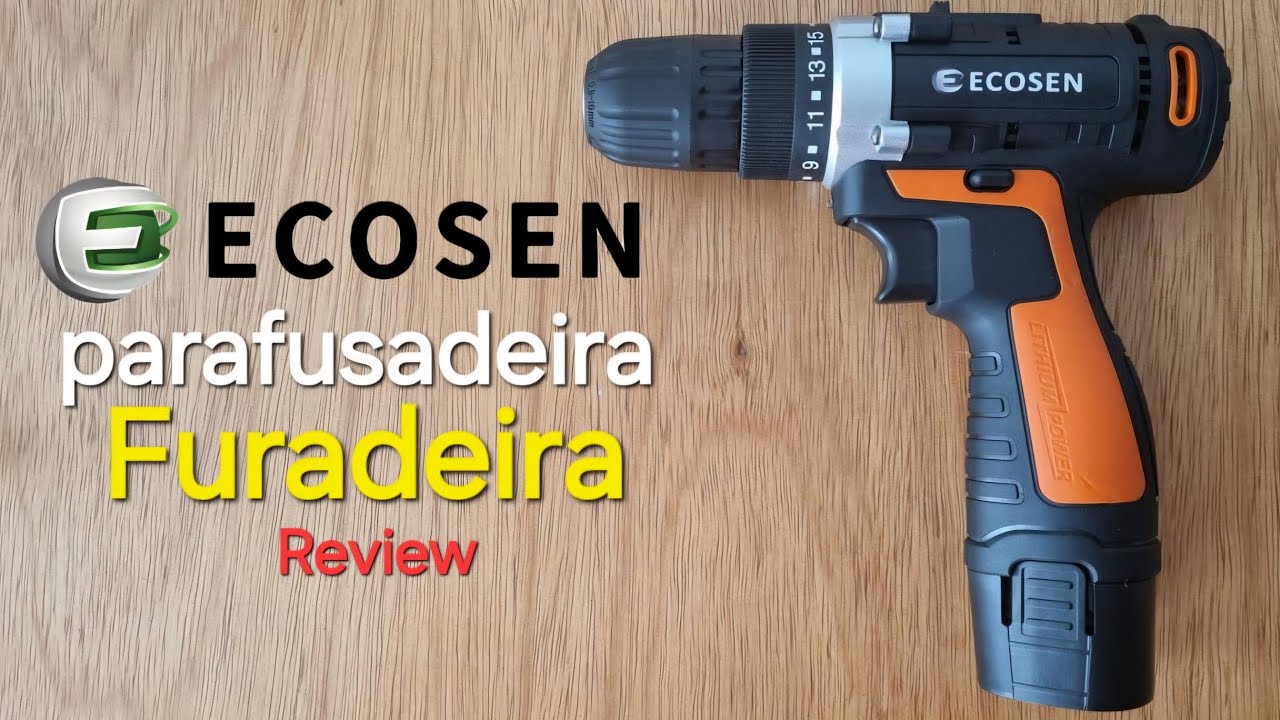 Parafusadeira e Furadeira Ecosen 12v Review, Pra Serviços Leve Vale Apena Adquirir essa Furadeira