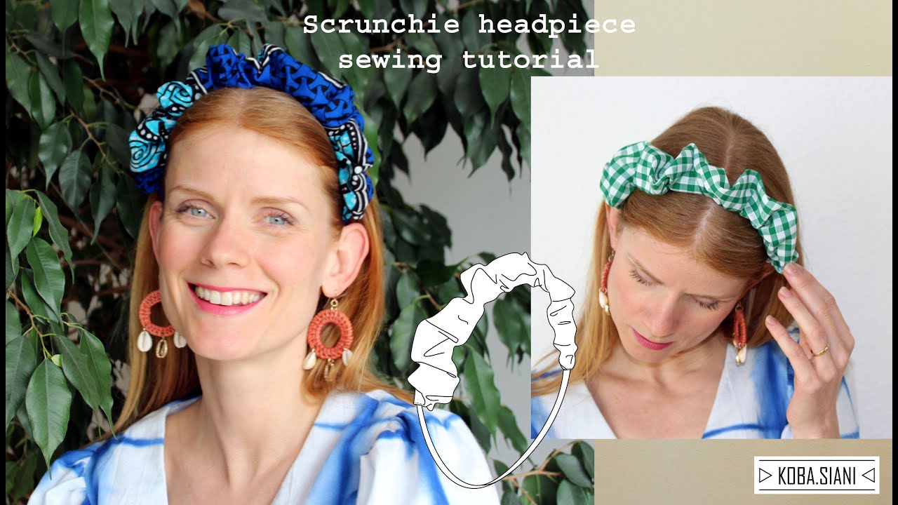 Пошаговый мастер-класс по пошиву повязки на голову в виде резинки для волос — идеальный проект дл...