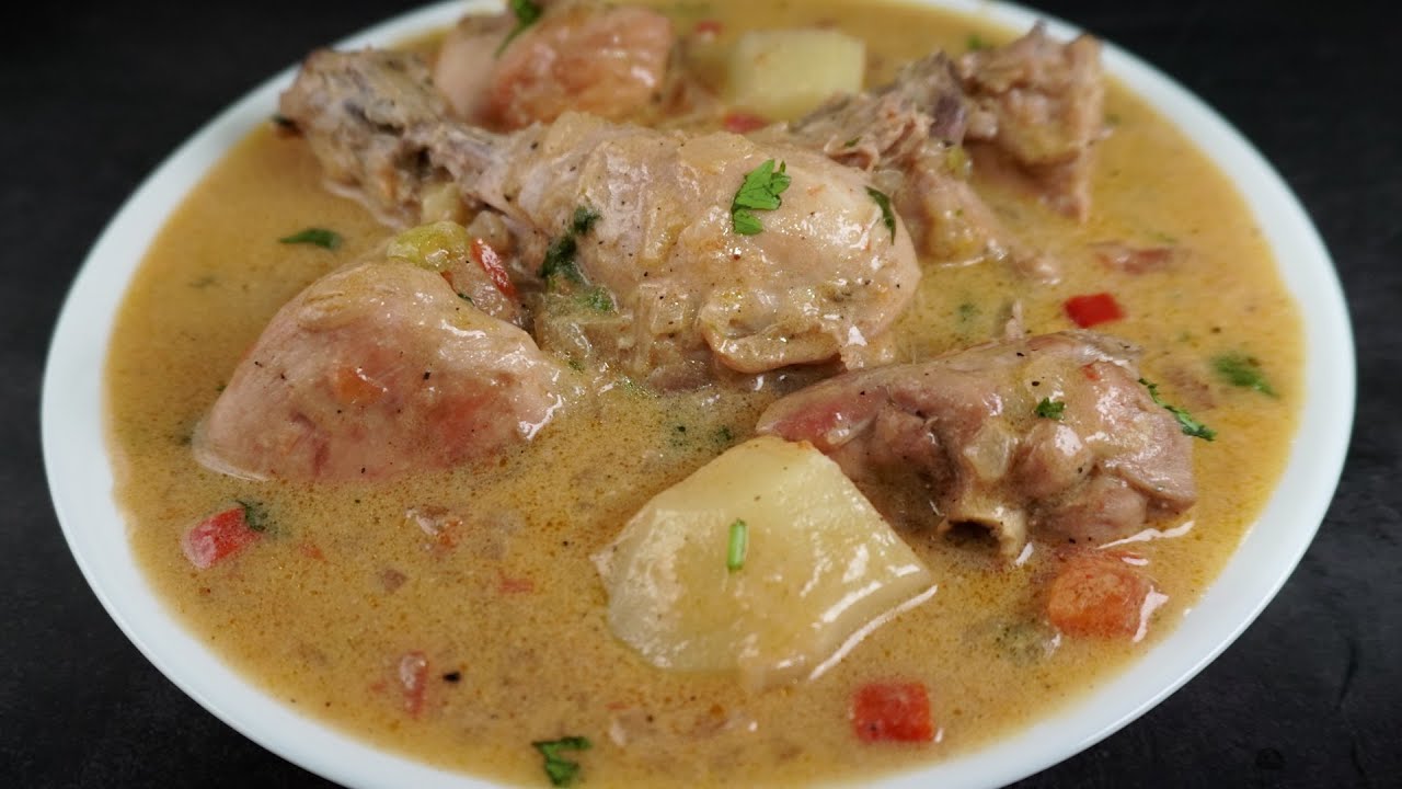 Restaurant Style Chicken stew | Coconut Milk Chicken Stew | Comfort Food