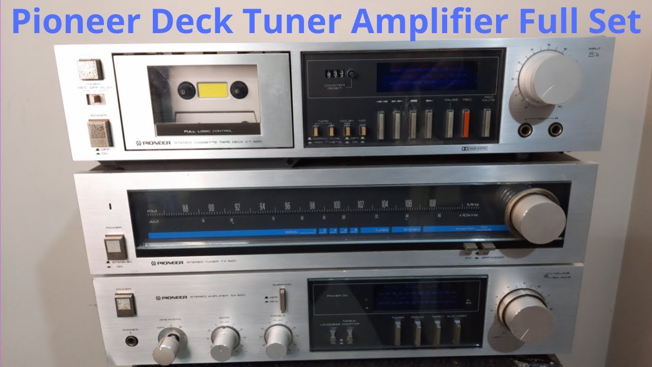 Pioneer Deck CT-520, TunerTX-520, Amplifier SA-520 Full Set How To Use Price And Connection IN HINDI