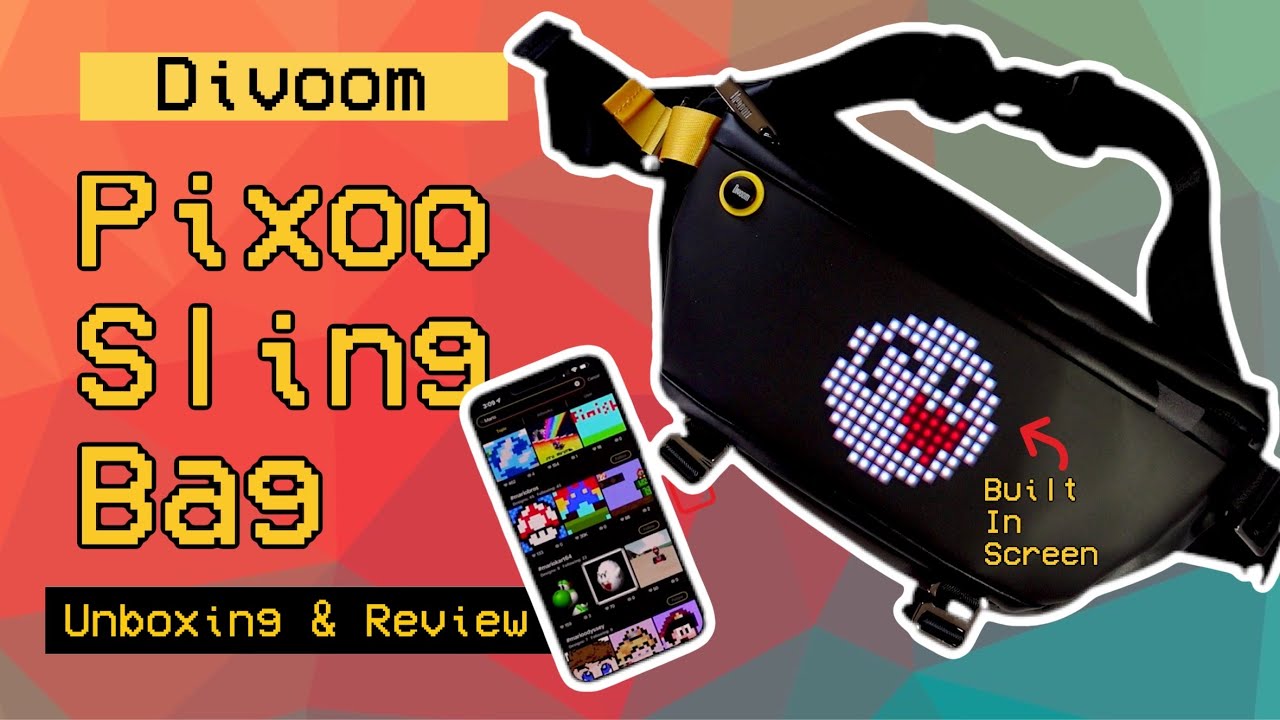 Divoom Pixoo - Sling Bag! |PIXEL ART|