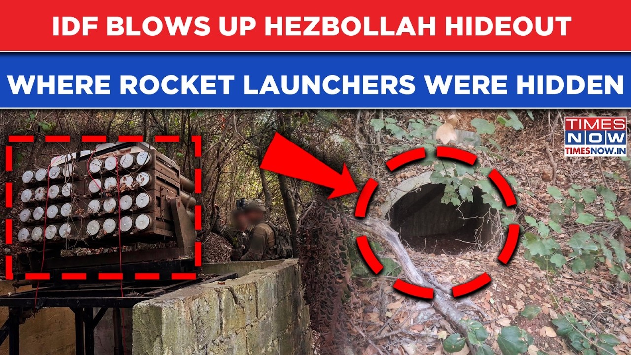 IDF Blows Up Hezbollah Terrorist Hideout Where Ready-to-use Rocket Launchers Were Hidden| Lebanon Op
