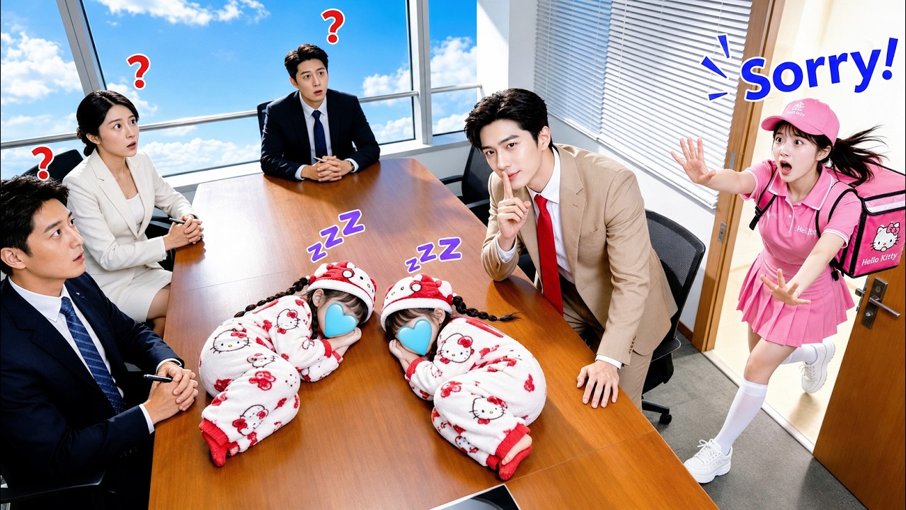 Delivery girl's twins sleep in CEO's meeting room&mdash;mini him, his kids! Takes them home to spoil!💓💫