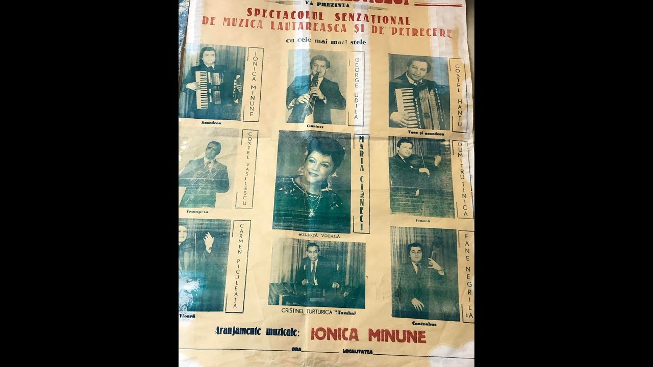 Ionică Minune şi Hora Bucureştiului  -  Filmări la Televiziunea Moldovei Chişinau 1990