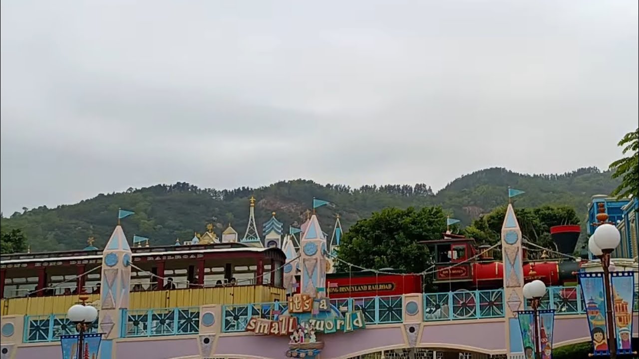 [森林之旅]香港迪士尼樂園鐵路 美國小鎮大街火車站🔄幻想世界火車站