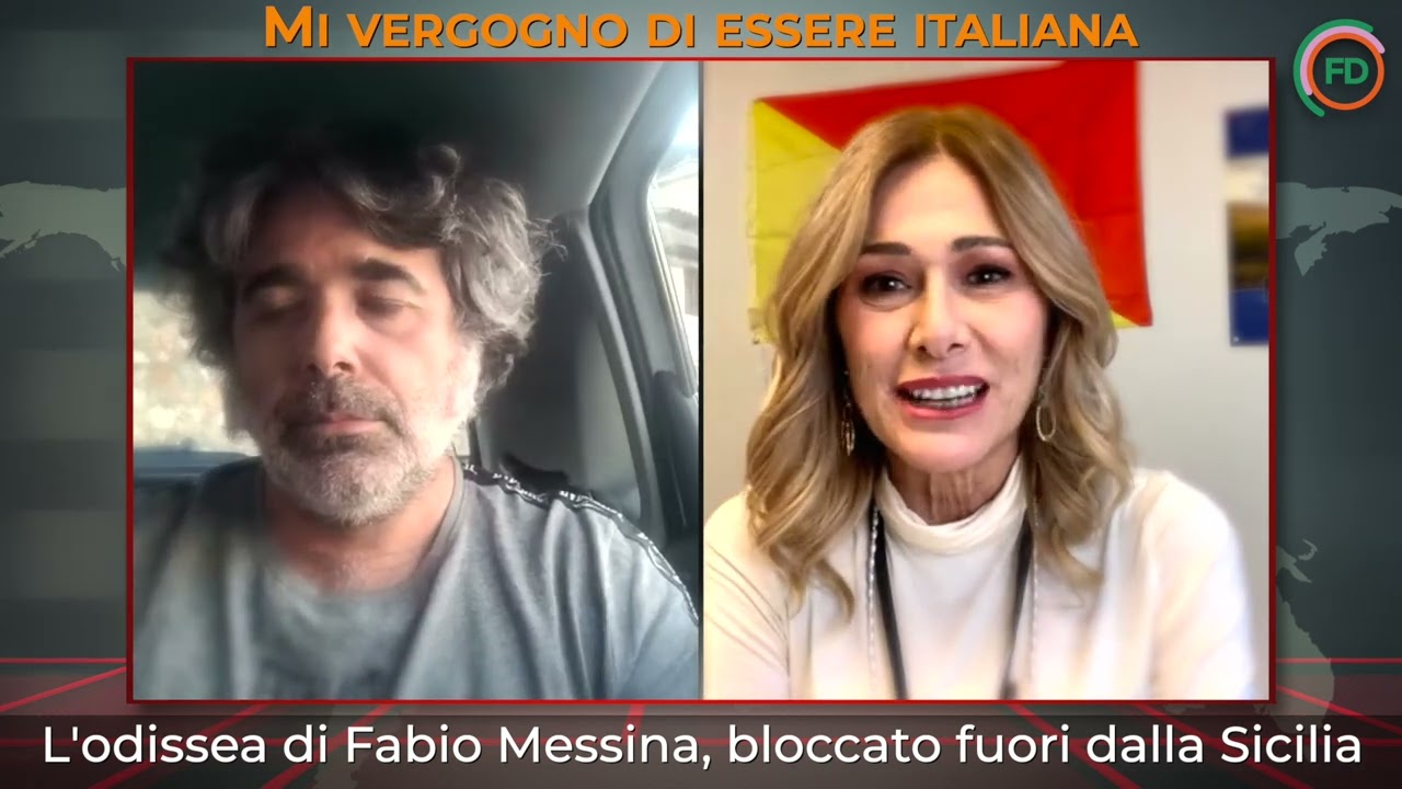 VERGOGNA: Francesca Donato racconta l'odissea di Fabio Messina, bloccato fuori dalla Sicilia