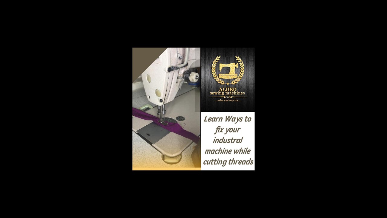 Учебное пособие по ремонту промышленного станка, на котором постоянно обрывается/режется нить.