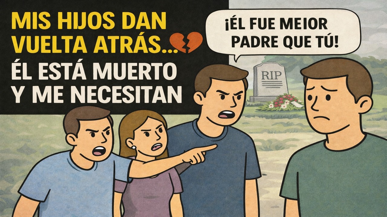 💔 Mis hijos dicen que el amante de mi esposa fue mejor padre… ahora está muerto y me necesitan 😳
