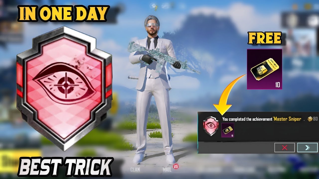 How To Complete (Master Sniper) Achievement In One Day | Get 215 achievement point |BGMI
