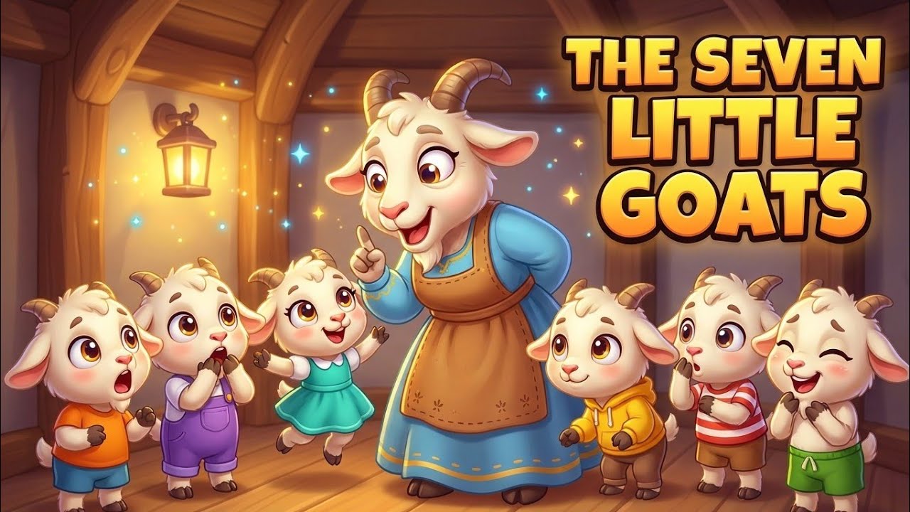 The Wolfs And Seven Little Goats❄️🐐 | Cartoon Moral Story | Bedtime Stories