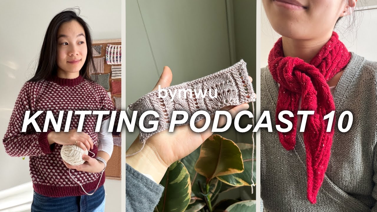 podcast 10 ~ turtle dove shawl, trusting my gut on a mohair test knit, & a striped Eva cardigan