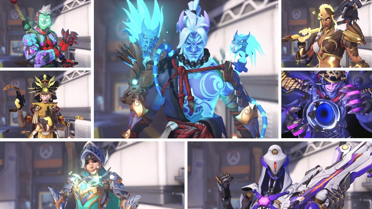 Overwatch 2 - 1st Anniversary - All Mythic Skins (Season 1 - 7)