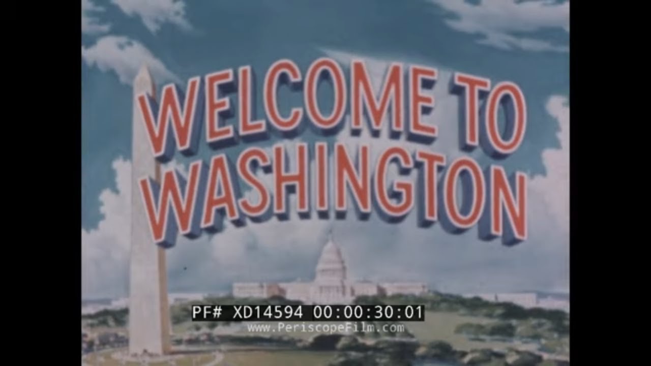 1954 TOUR OF USA CAPITOL WASHINGTON, D.C. & DISCUSSION OF BRANCHES OF AMERICAN GOVERNMENT  XD14594