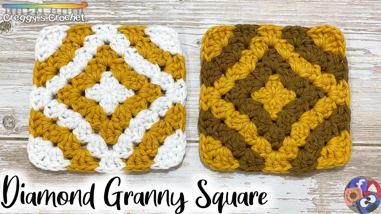 CROCHET “Diamond” Granny Square | Tutorial