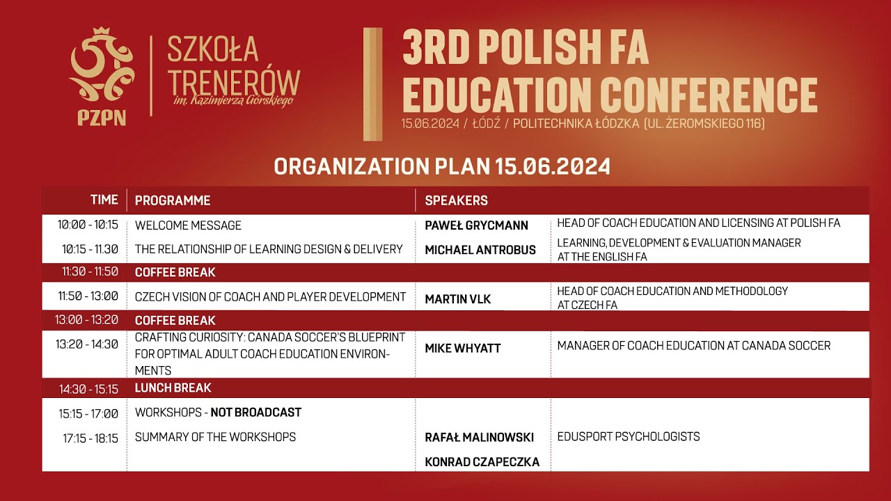 OKT - 3RD POLISH FA EDUCATION CONFERENCE - 15.06.2024