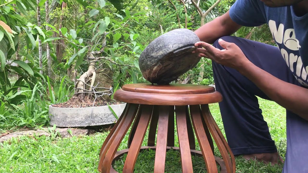 DIY - how to make a 30$ granite bonsai pot / ornamental pot at home