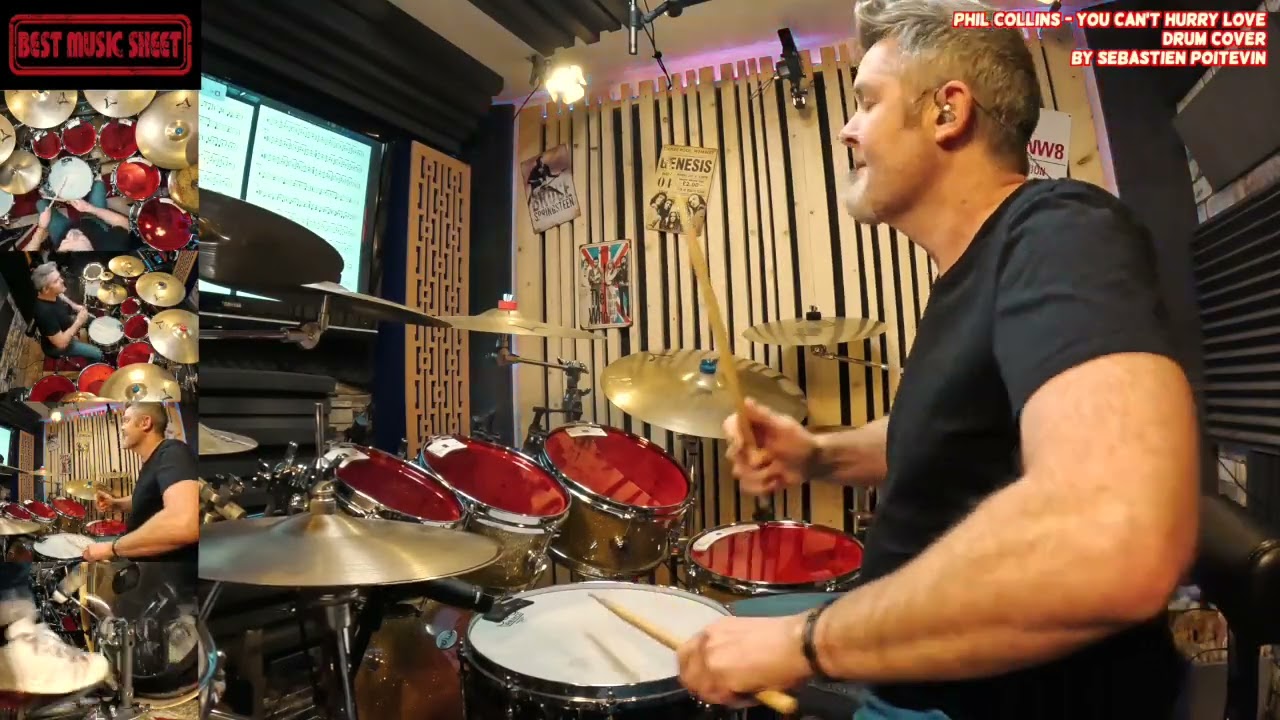 🥁 Phil Collins You Can't Hurry Love DRUM COVER | Drum Sheet Music Phil Collins You Can't Hurry Love