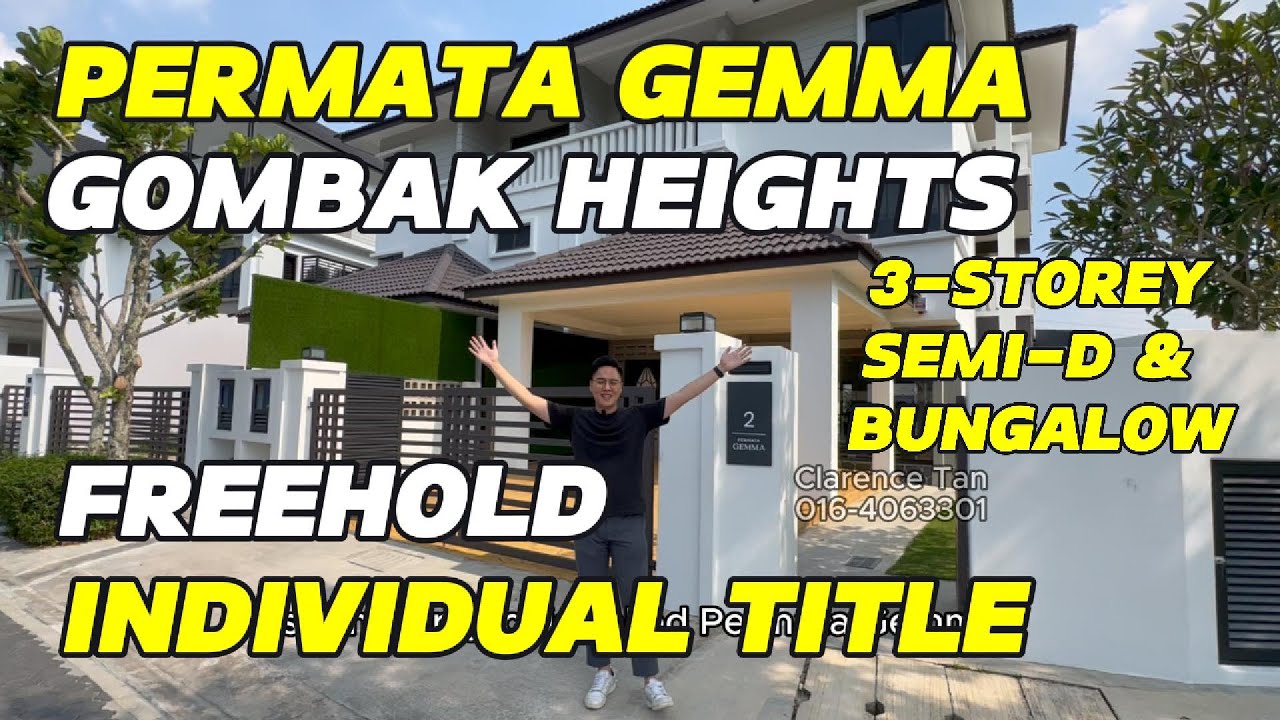 【Showroom Tour】Pertama Gemma @ Gombak Heights, Freehold Invidual Title, 3-Storey Semi-D & Bungalow