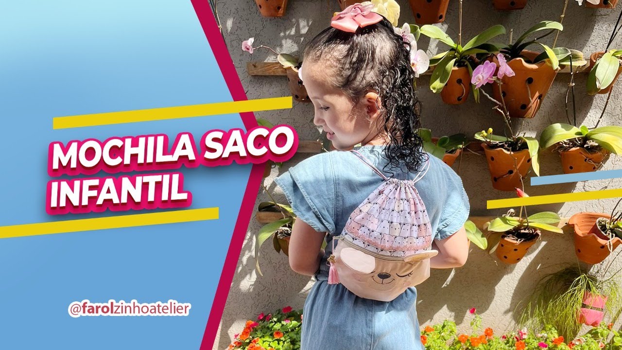 MOCHILA SACO INFANTIL TEMÁTICA l venda o ano todo ideia de lembrancinha de aniversário   sacolinha s