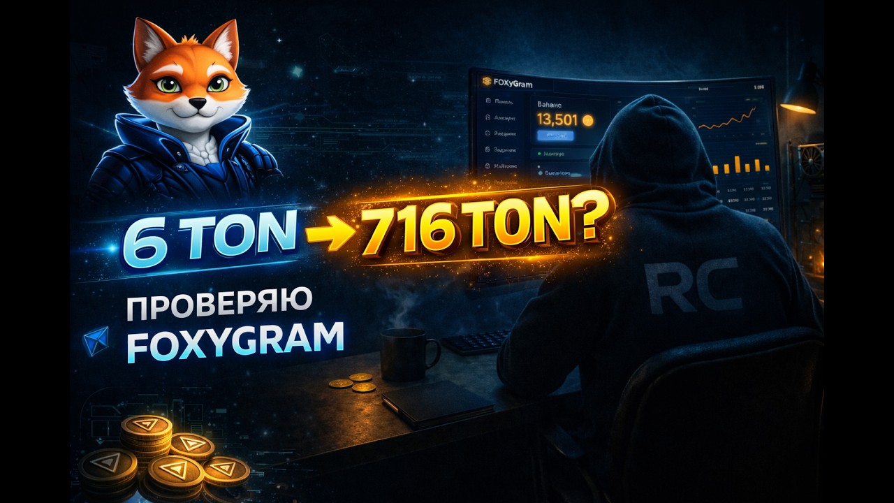 Можно ли заработать 716 TON? Проверяю FOXYGRAM