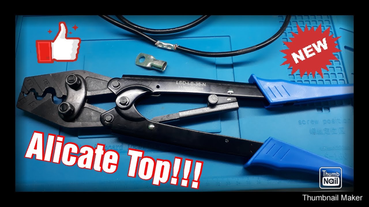 Alicate crimpa terminal de compressão