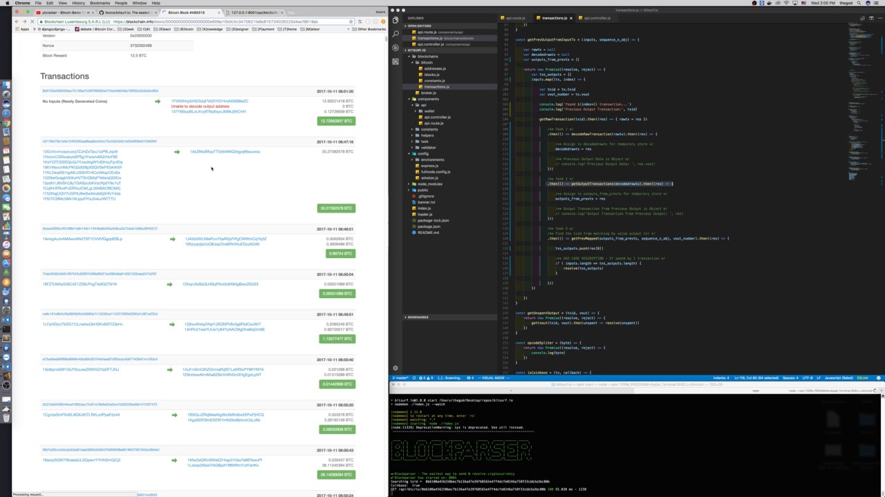 Bitcoin Block Explorer - API