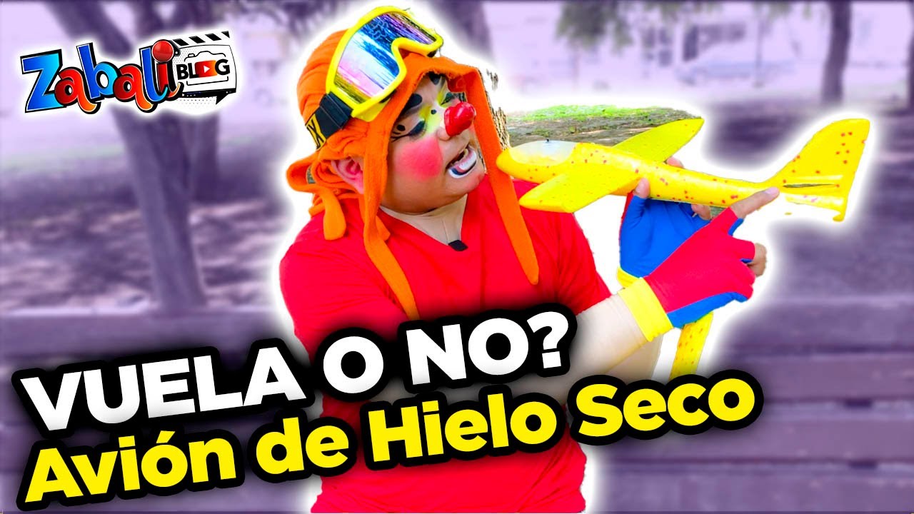 EL AVION DE HIELO SECO si VUELA | Zabaliblog y Zabalito TV