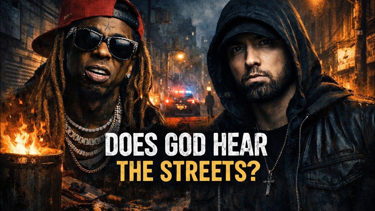 Lil Wayne Ft Eminem–Does God Hear The Street?(Lyrics Video)