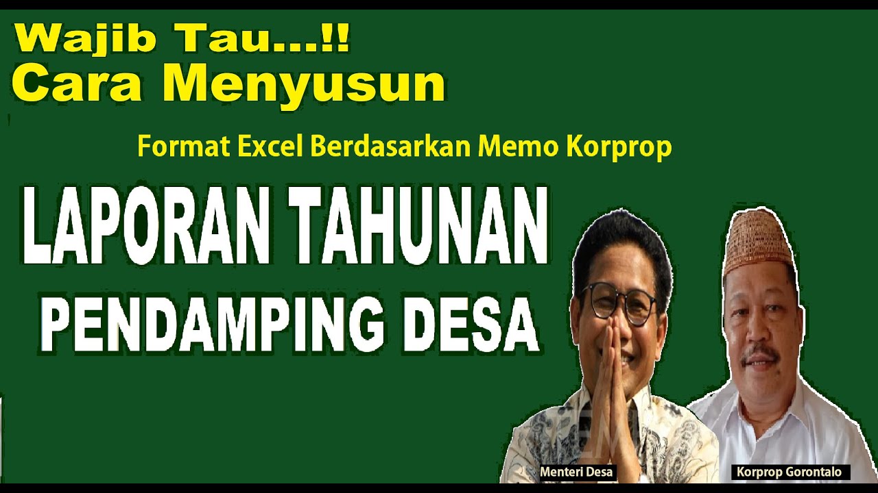 LAPORAN TAHUNAN PENDAMPING DESA