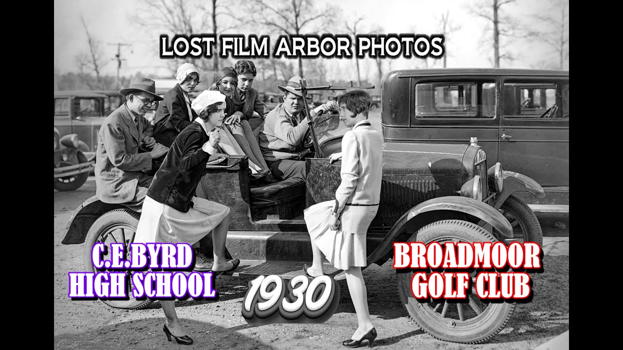 Lost Film Arbor Photos: Broadmoor Golf Club and Byrd High School 1930