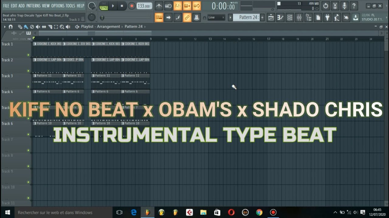 | Kiff no beat x Obam's x Shado Chris | Instrumental type Beat [TUTO Fl Studio] - ( Baris Beats)