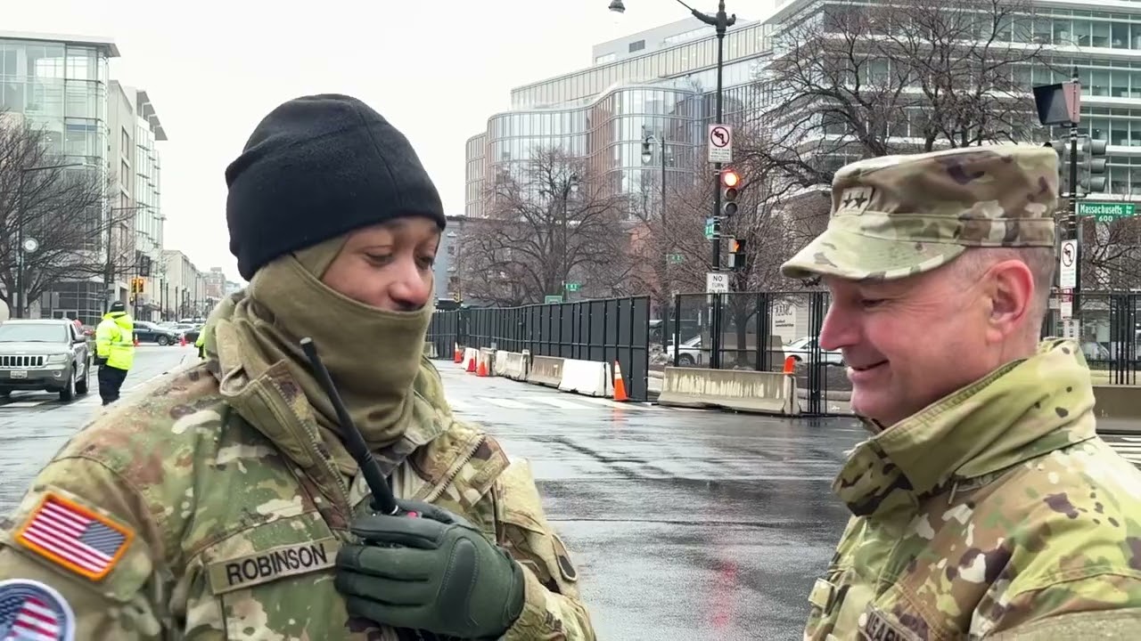Adjutant General of Virginia visits Soldiers supporting the 60th Presidential Inauguration