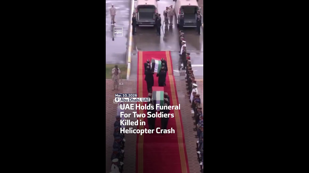 UAE Holds Funeral For Two Soldiers Killed in Helicopter Crash