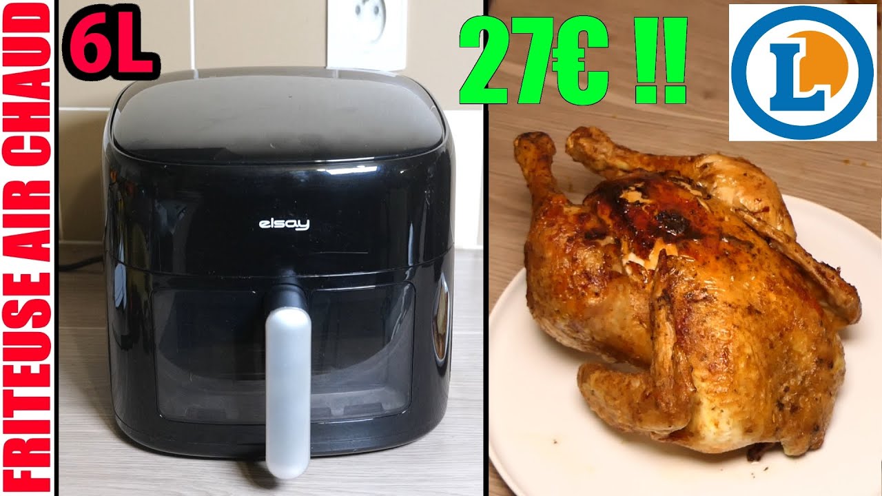 je teste une friteuse à air pulsé 6L à 27€ ! LECLERC ELSAY AIR FRYIER + Versus COSORI TurboBlaze