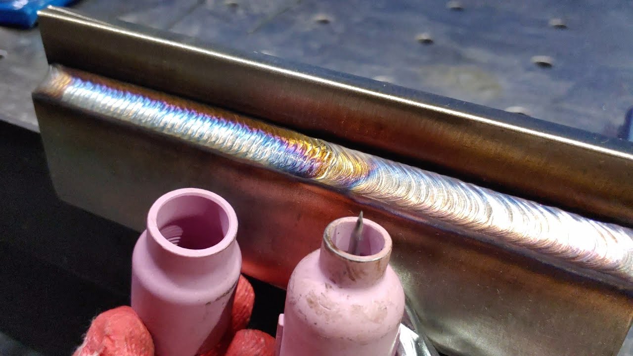 Два способа сварки TIG толстым швом LAP JOINT в другом горизонтальном положении