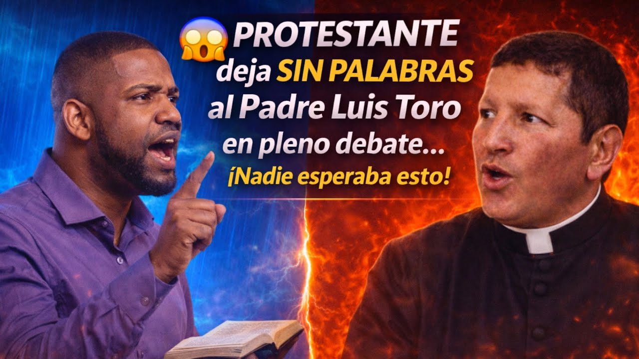 😱 PROTESTANTE deja SIN PALABRAS al Padre Luis Toro en pleno debate… ¡Nadie esperaba esto!
