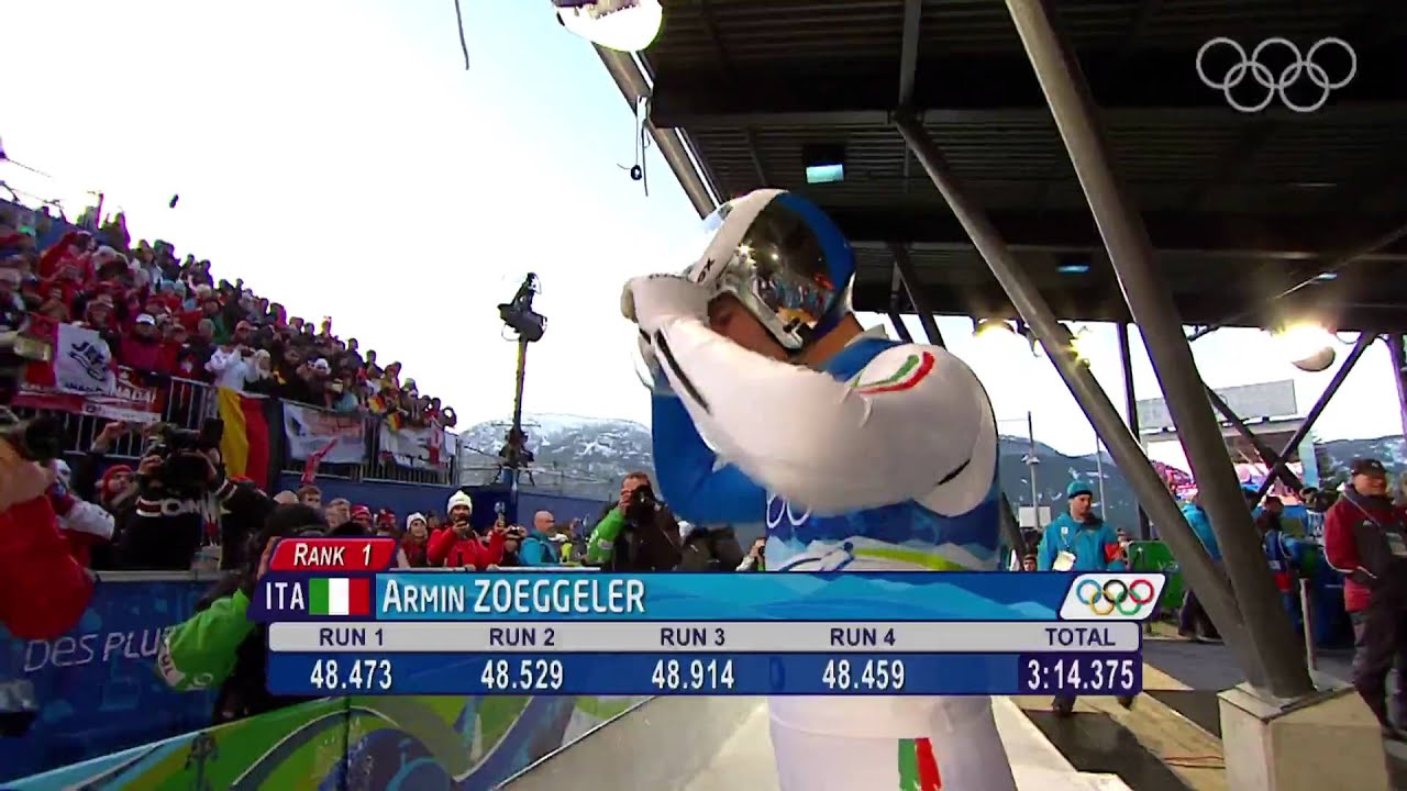 Zoeggeler - Men's Luge Singles - Vancouver 2010 Winter Olympic Games