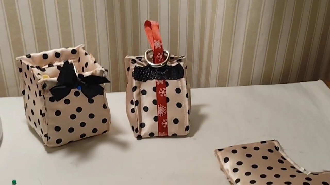 Tutorial de cestita para regalo de Navidad con maquina de coser SIGMA. Pequeñas Ideas 