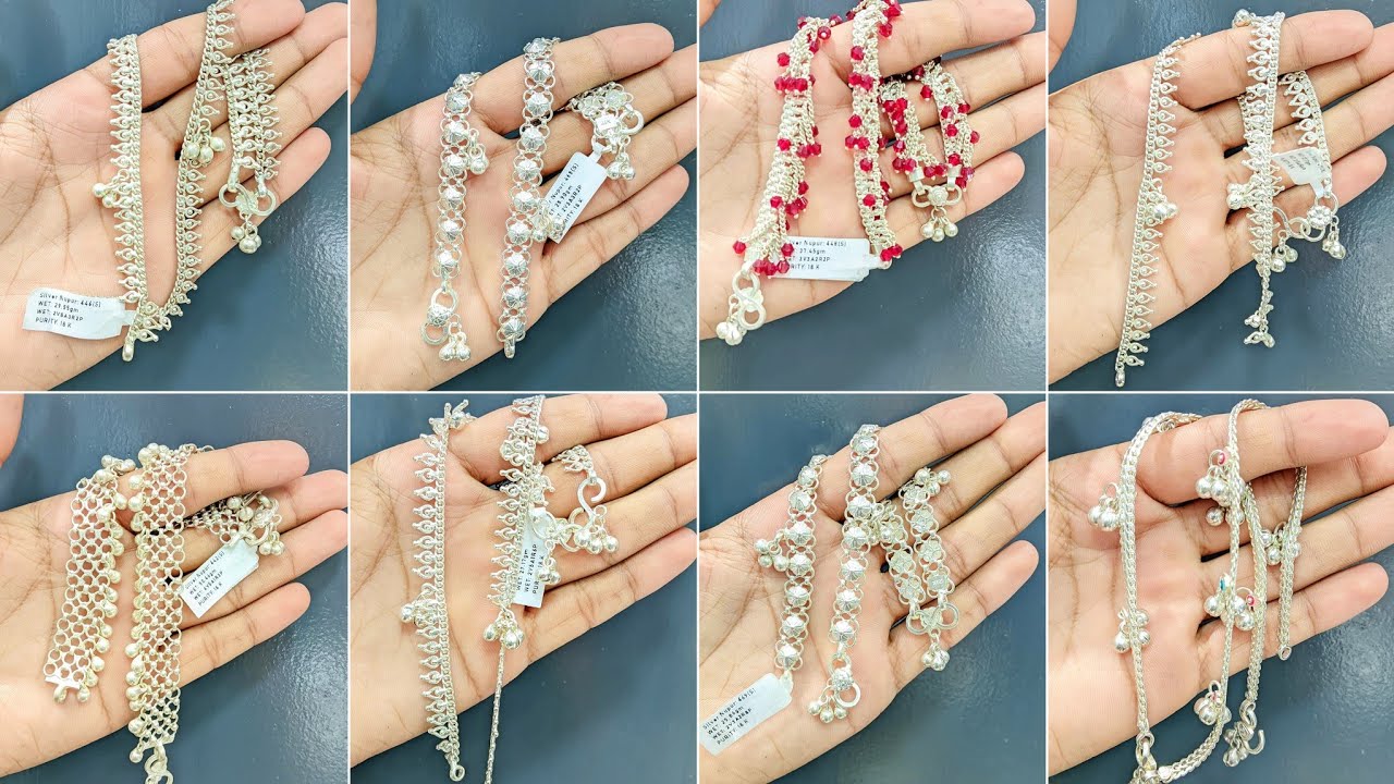 Simple Silver payal designs with Price/ Silver Payal Designs | Daily use anklets designs 2026 ||