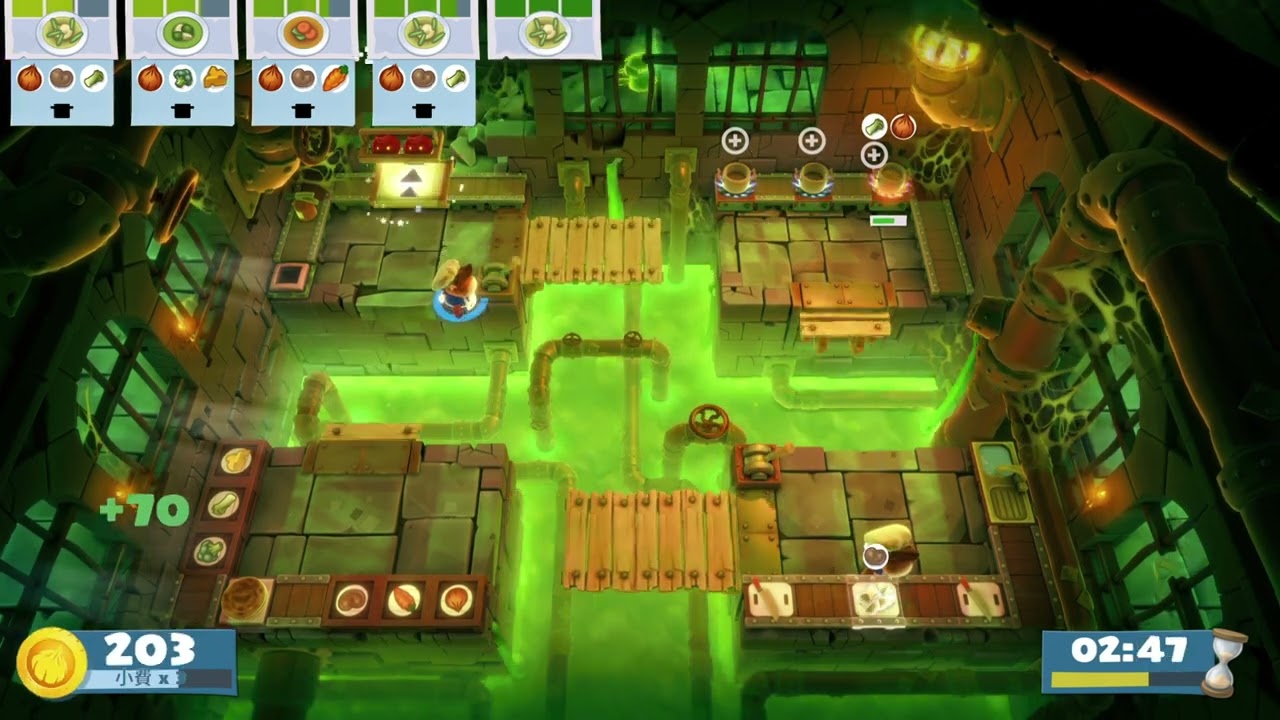 Overcooked! 2 | Night of the Hangry Horde | Level 3-2 | 1 player (solo) | 4 stars