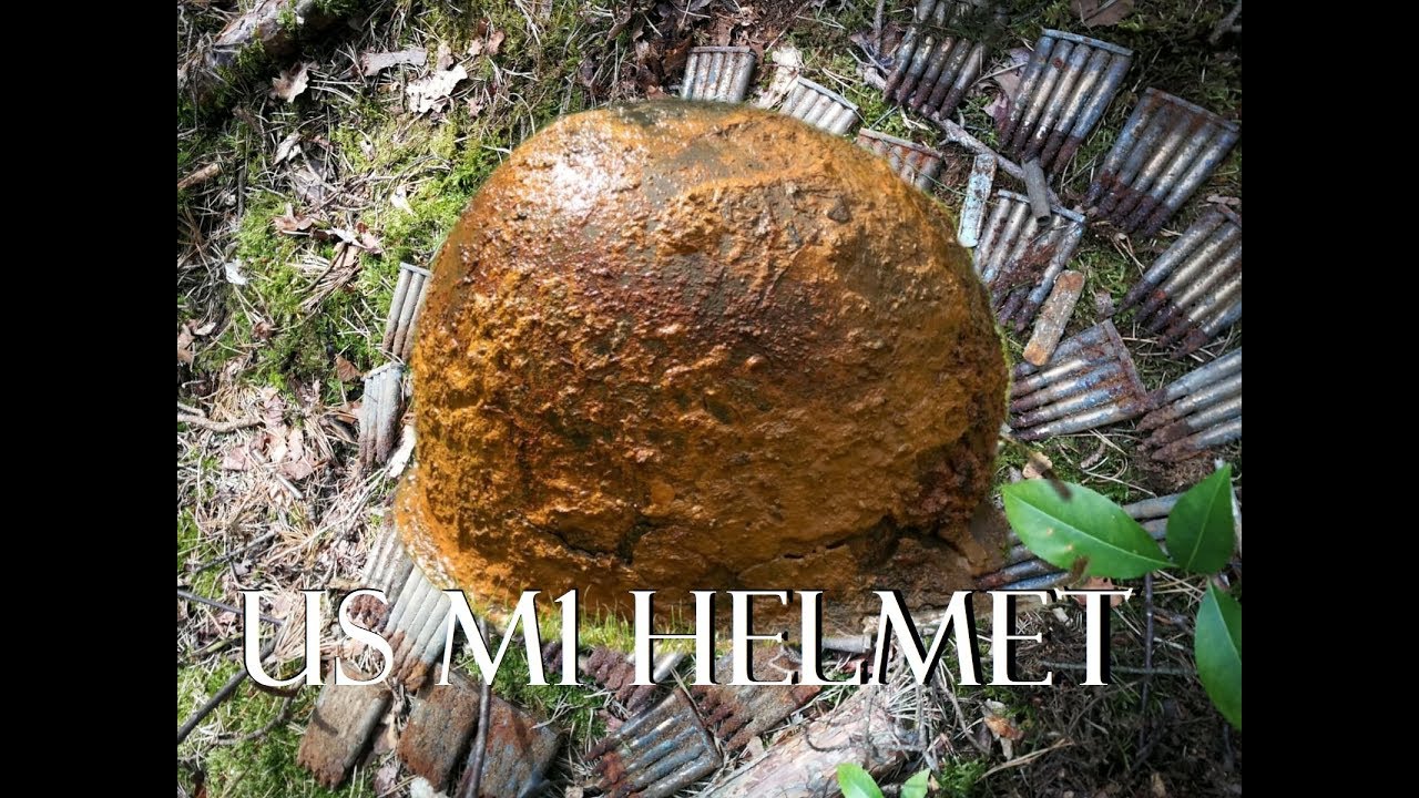 WW2 Metal Detecting - US helmet found!