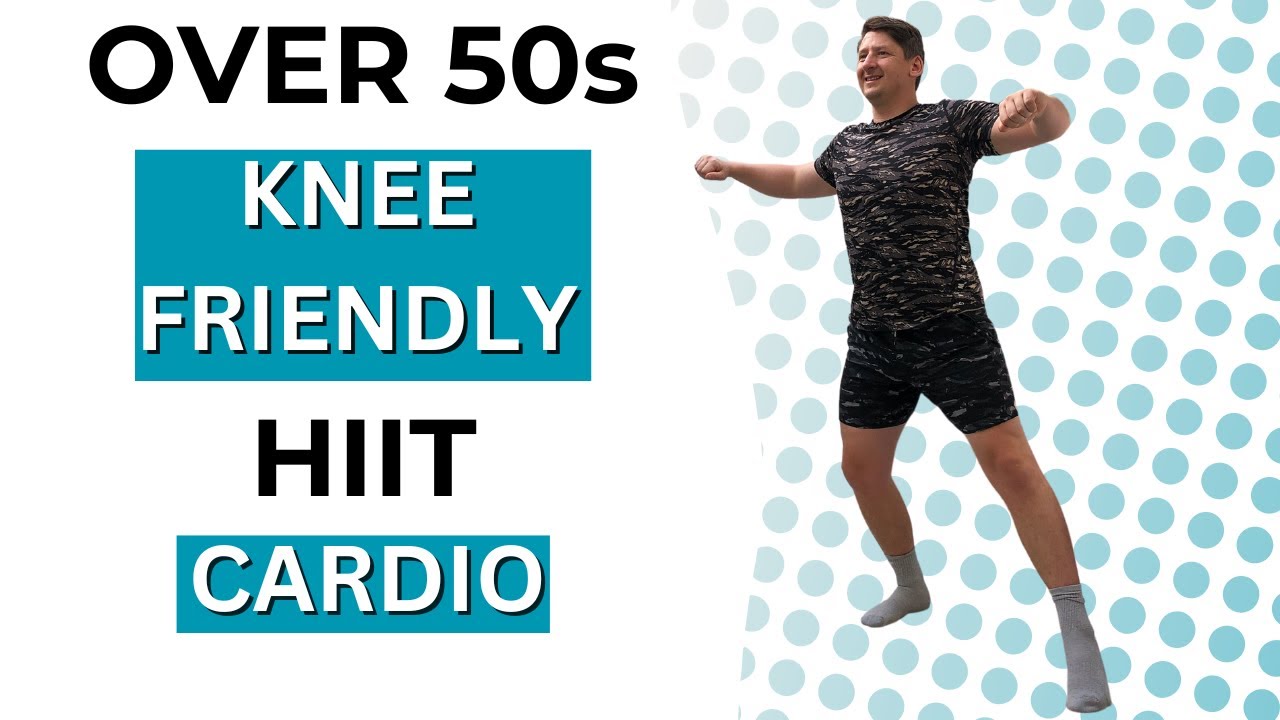 Over 50s KNEE FRIENDLY Full Body Hiit Cardio Workout NO REPEAT