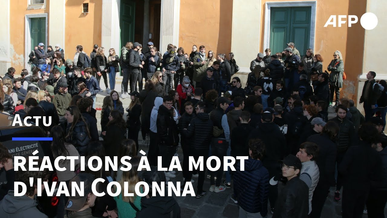 Mort d'Yvan Colonna: réactions à Ajaccio | AFP
