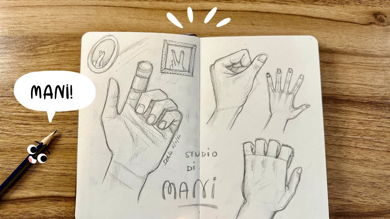 COME DISEGNARE LE MANI ✋🏻🤚🏻 DAL VIVO!